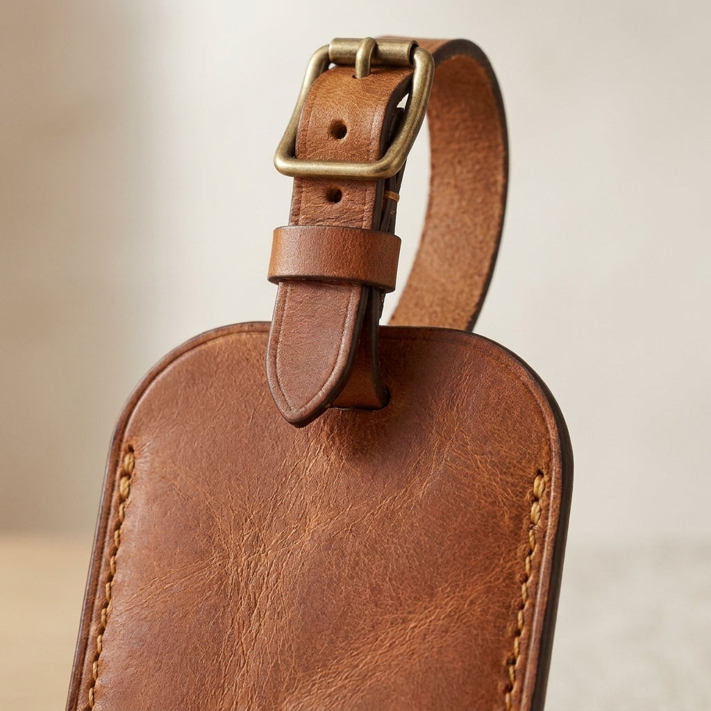 Leather Luggage Tag