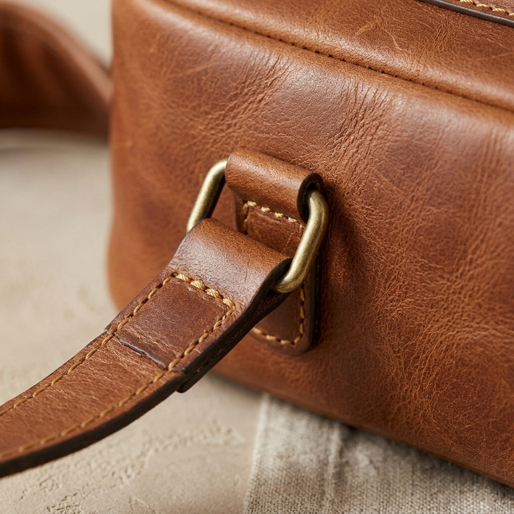 Leather Commuter Backpack