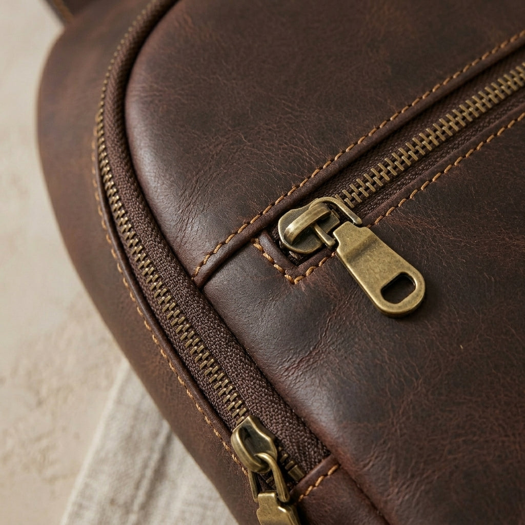 Leather Sling Chest Bag
