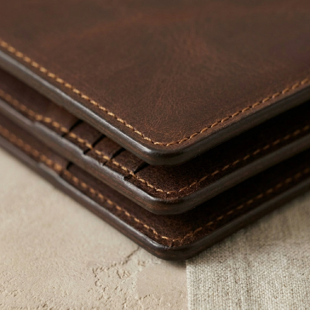 Classic Leather Trifold Wallet