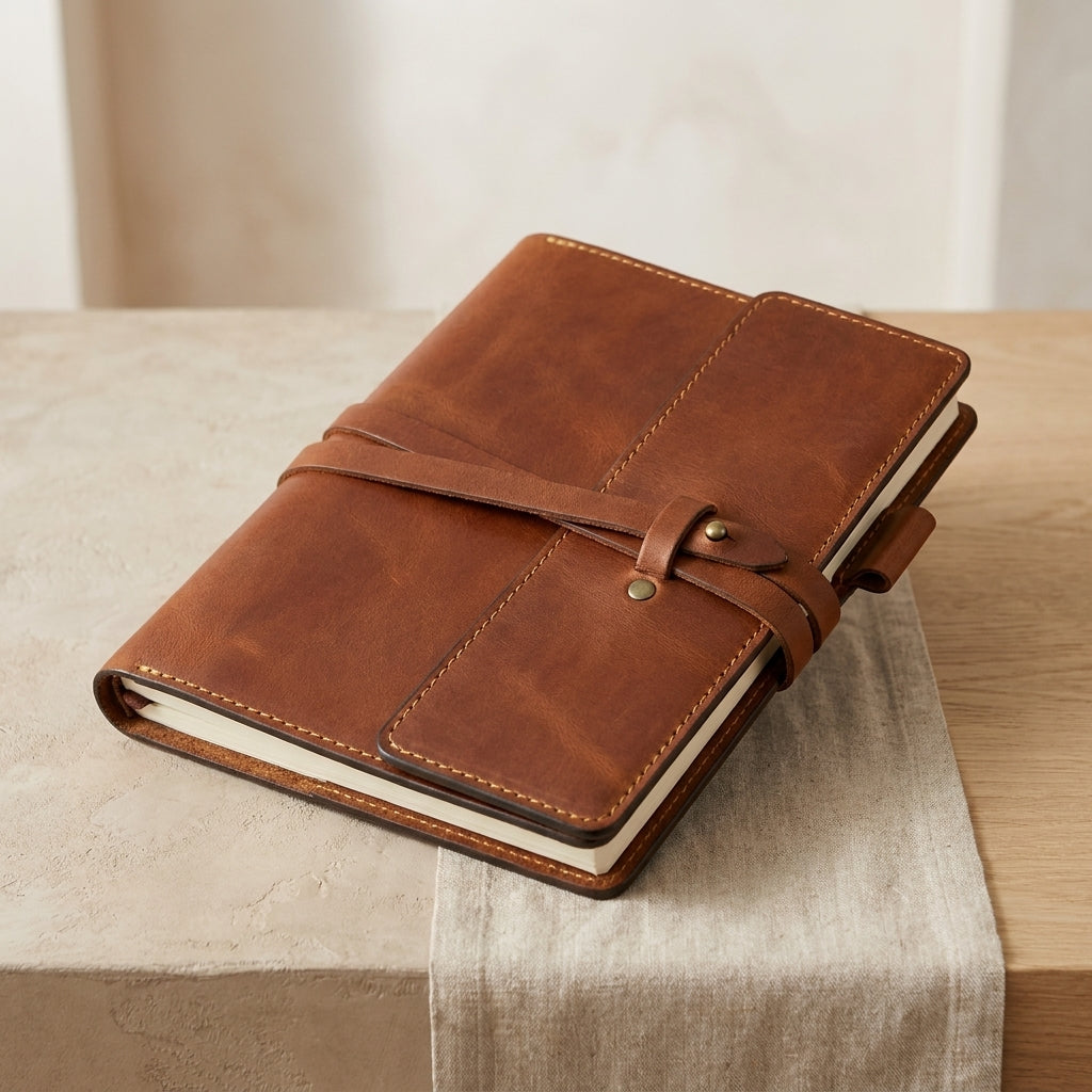 Leather A5 Journal Cover