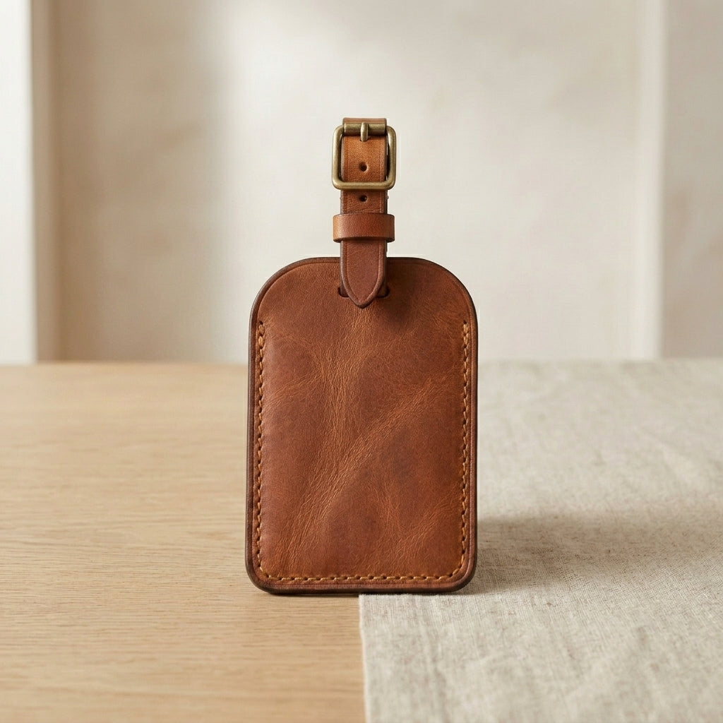 Leather Luggage Tag