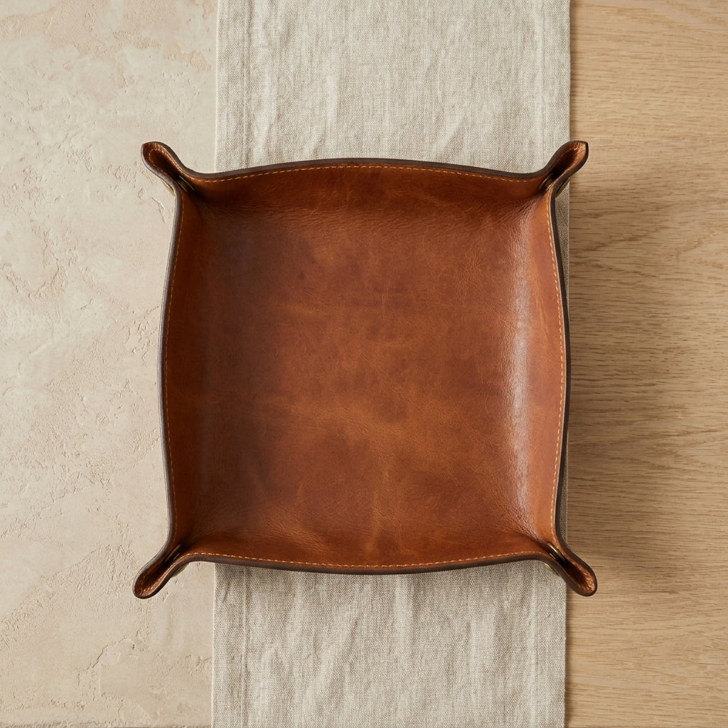 Leather Valet Tray