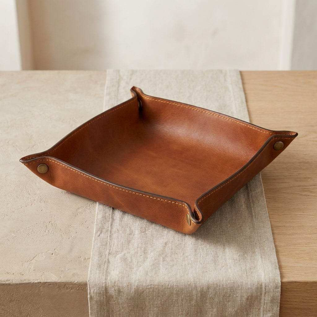 Leather Valet Tray
