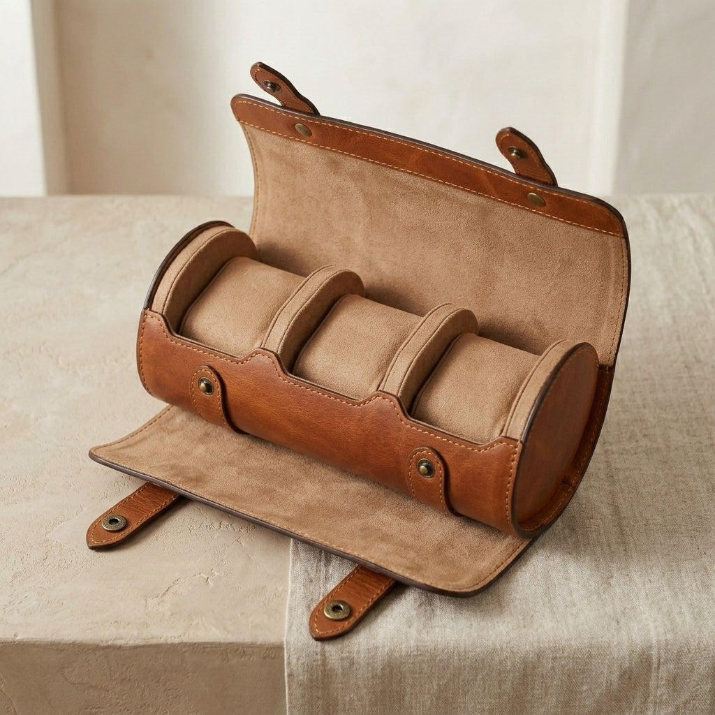 Leather Watch Roll