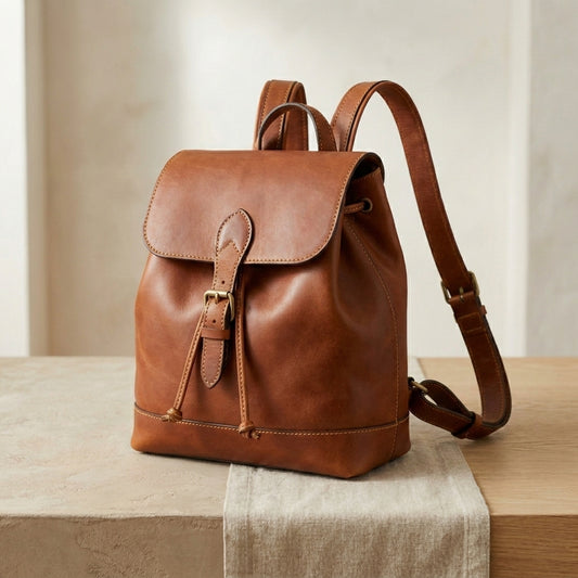 Convertible Leather Backpack Purse