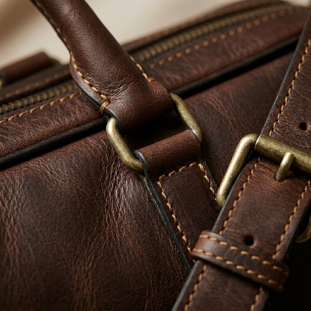 Convertible Leather Briefcase Backpack