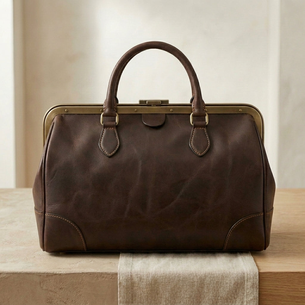 Leather Gladstone Doctor's Bag