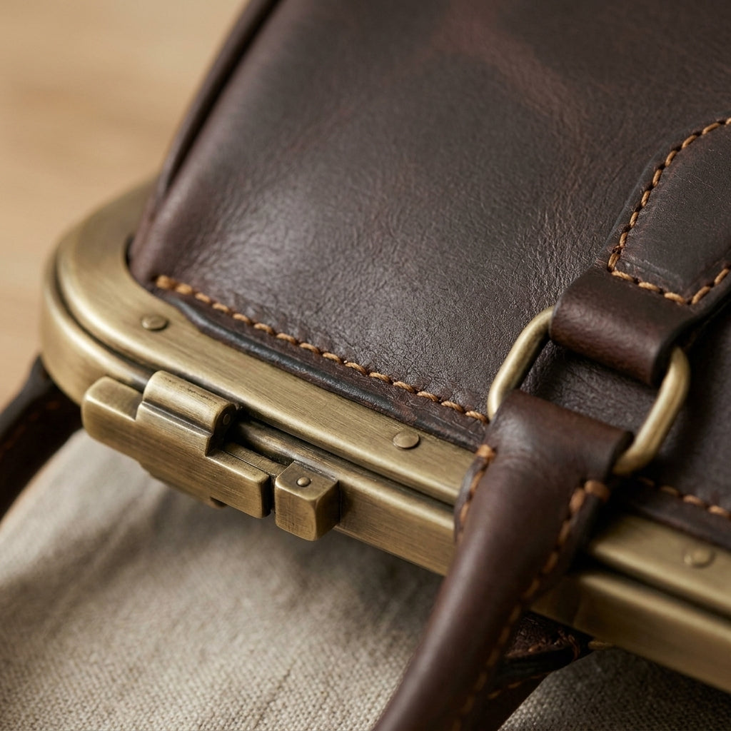 Leather Gladstone Doctor's Bag