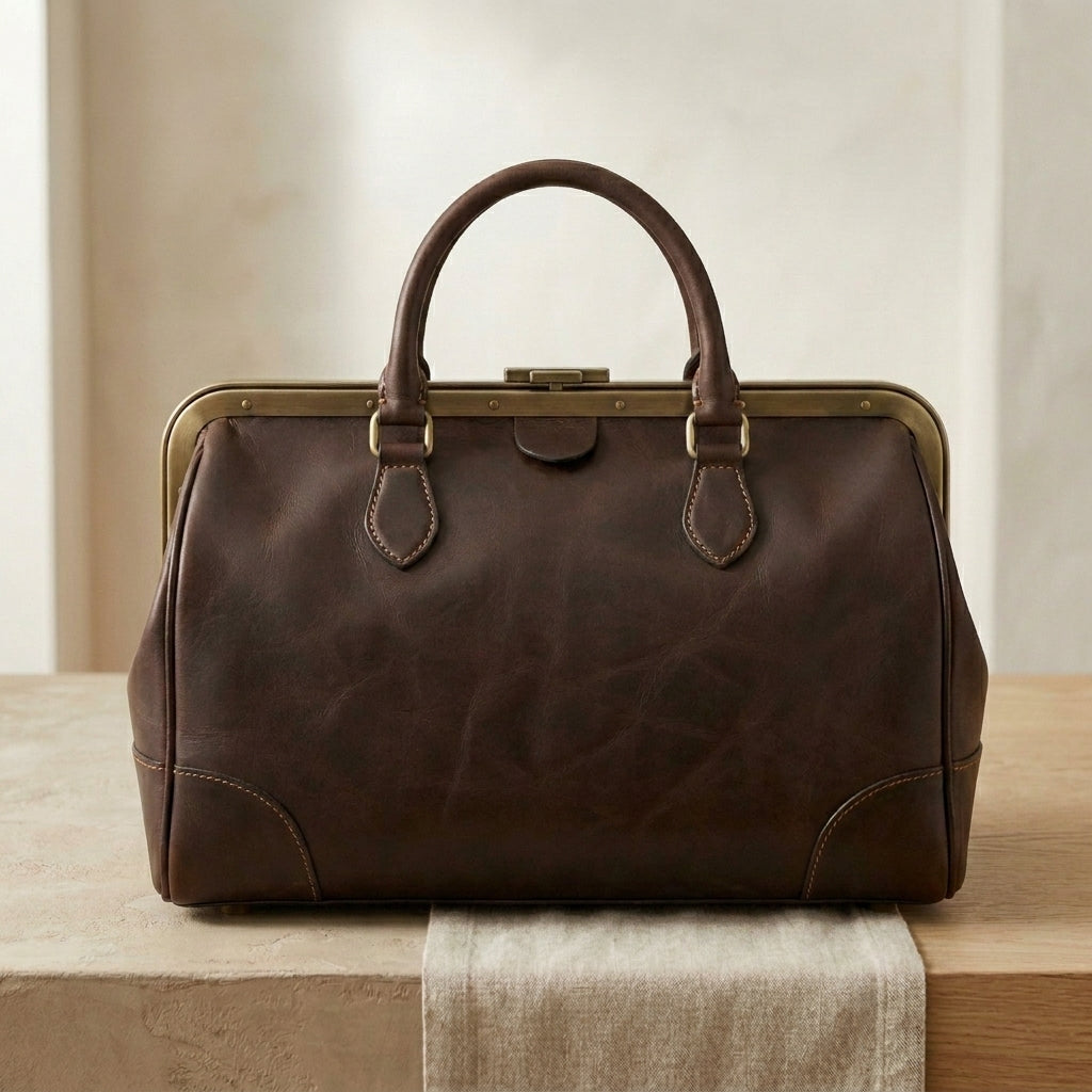 Leather Gladstone Doctor's Bag