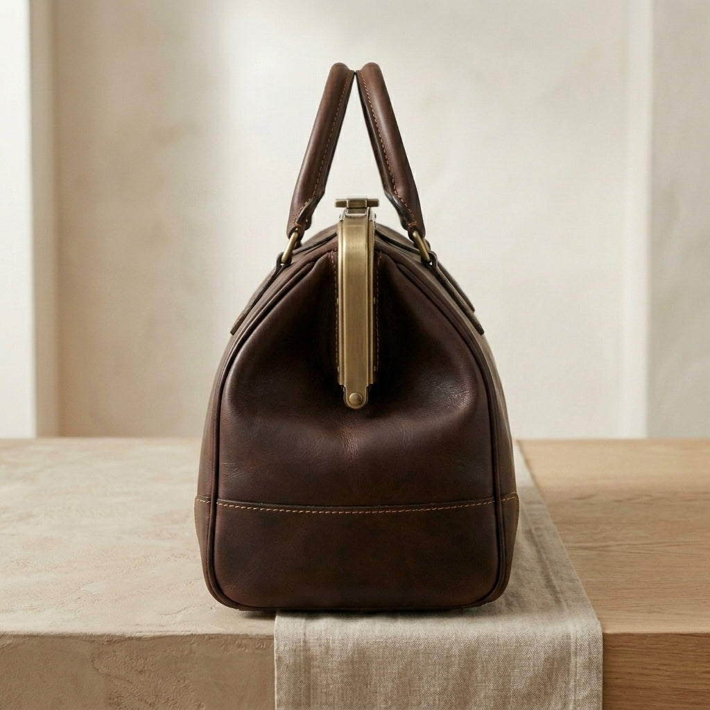 Leather Gladstone Doctor's Bag