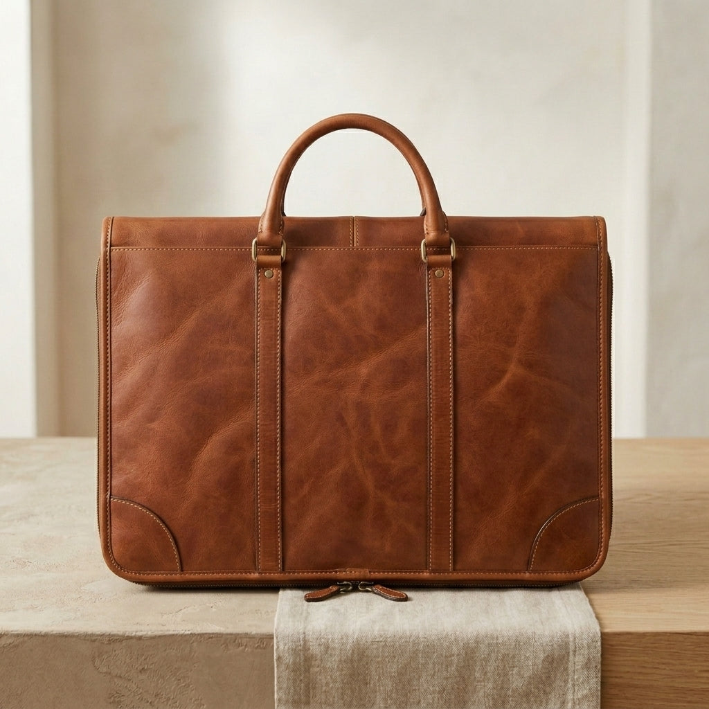 Leather Garment Holdall