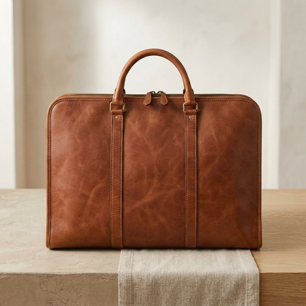 Leather Garment Holdall