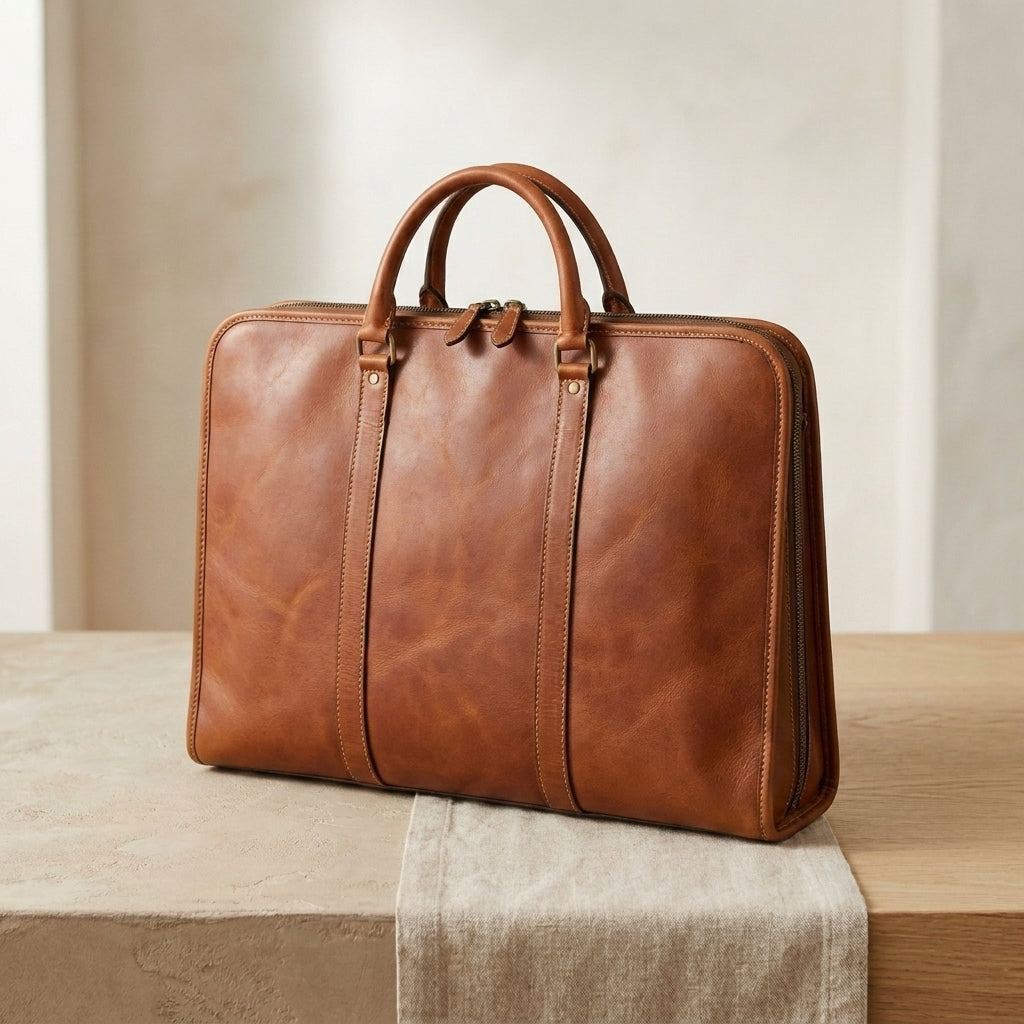 Leather Garment Holdall