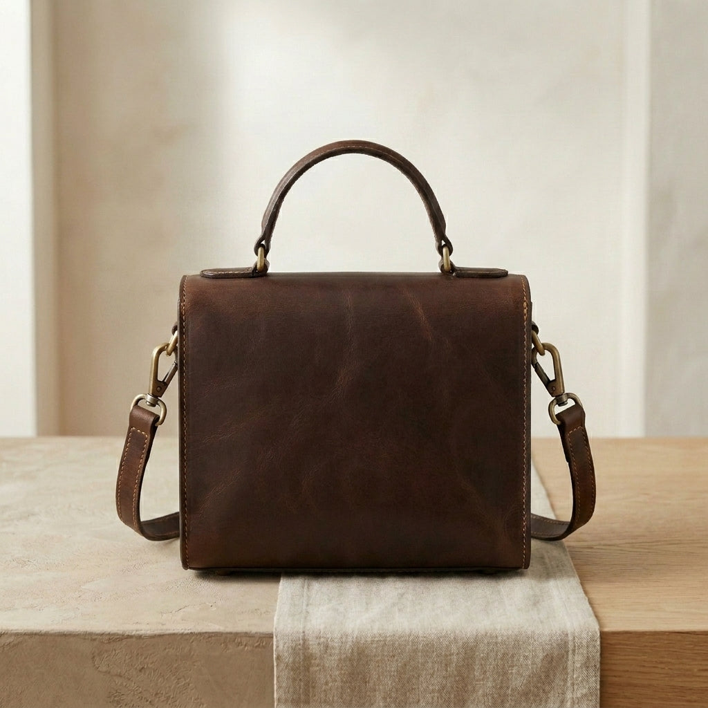 Mini Leather Top-Handle Bag