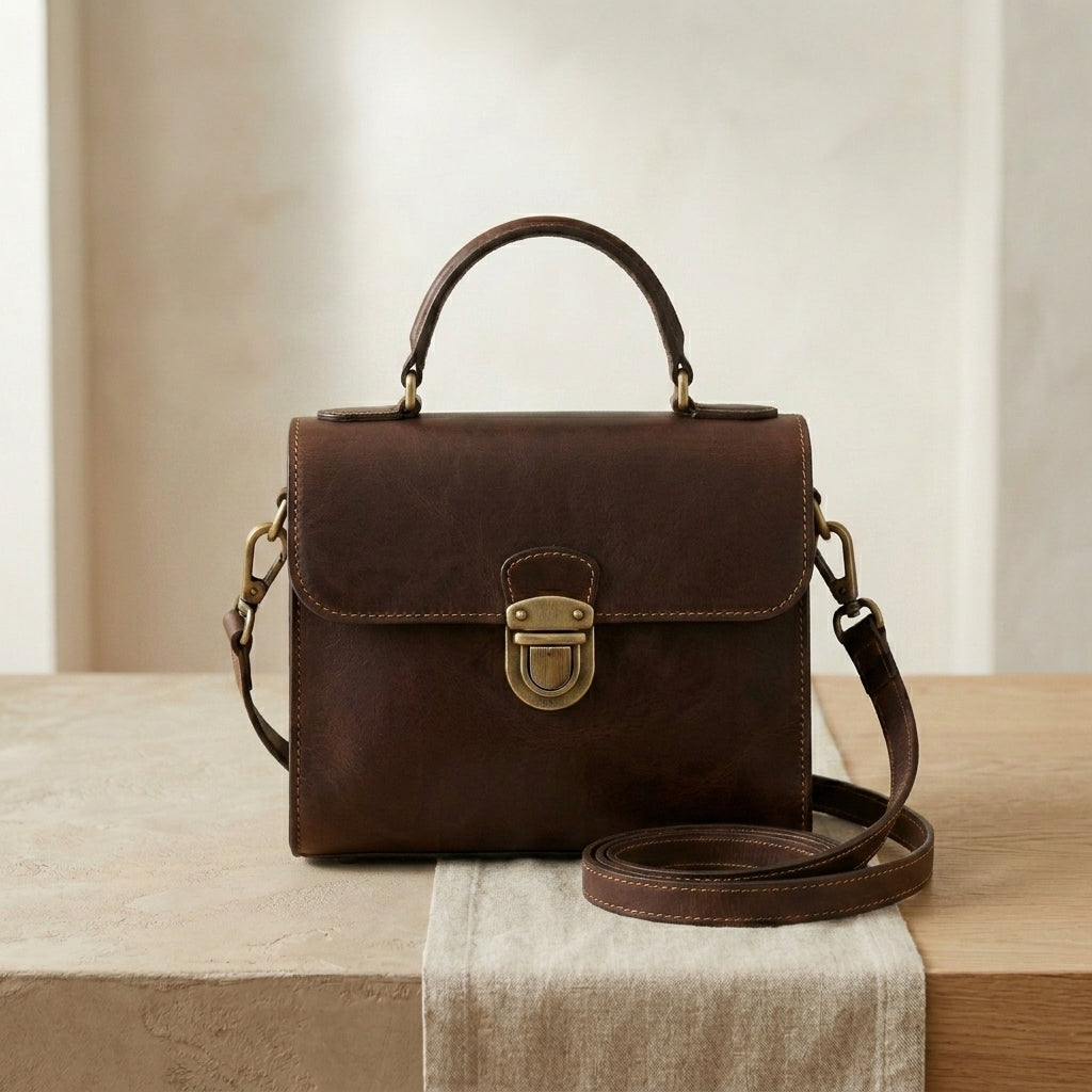 Mini Leather Top-Handle Bag