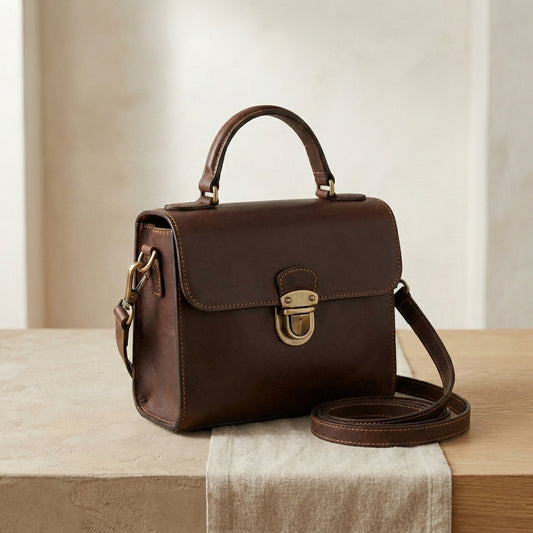 Mini Leather Top-Handle Bag