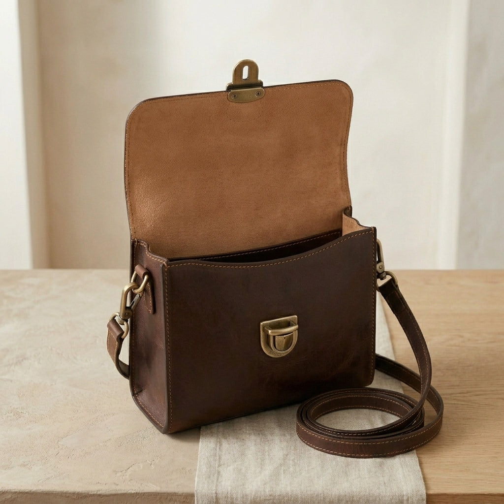 Mini Leather Top-Handle Bag