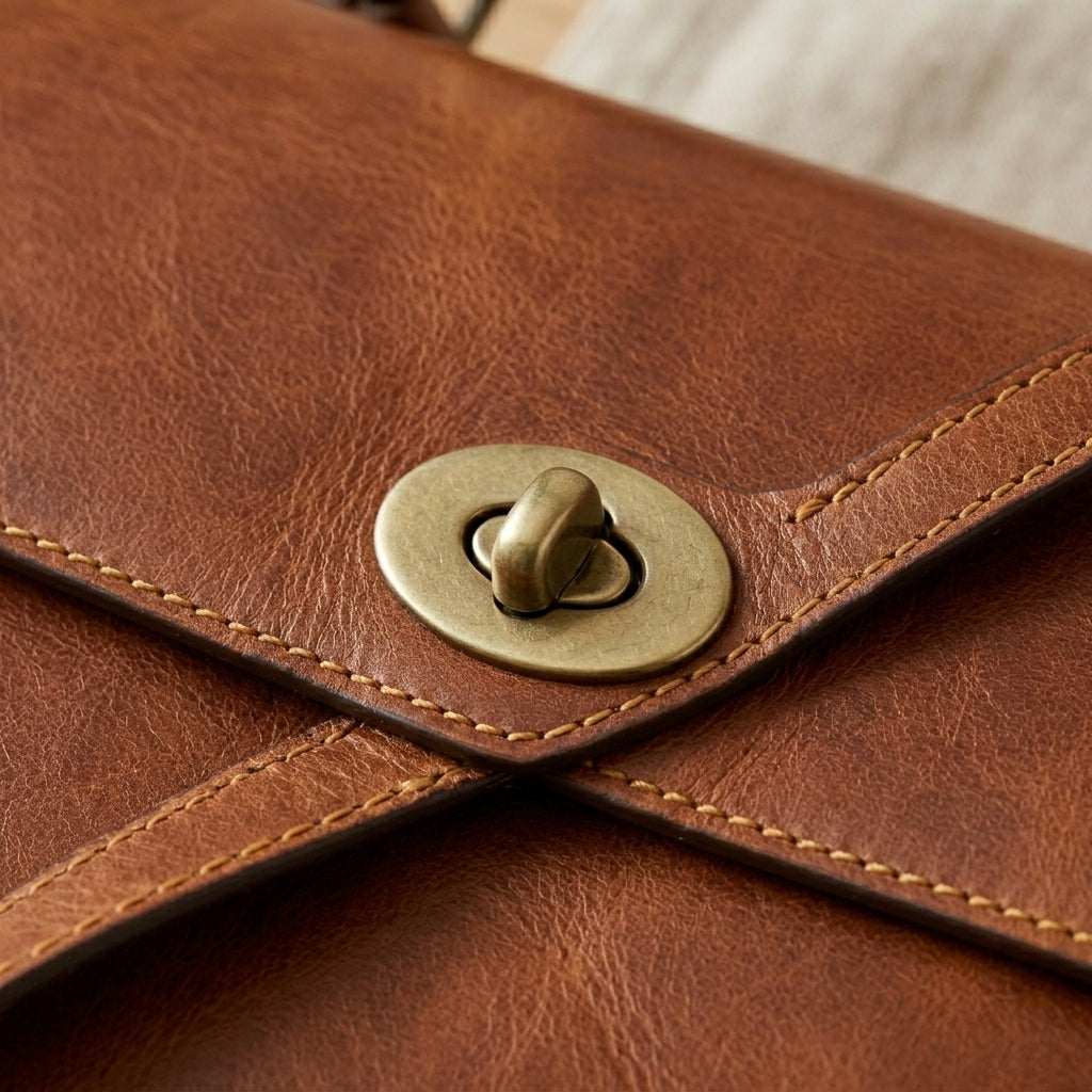 Leather Top-Handle Satchel