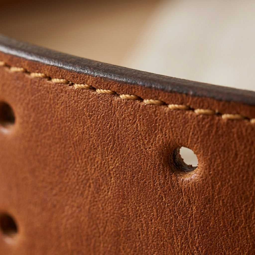 Double-Prong Leather Belt