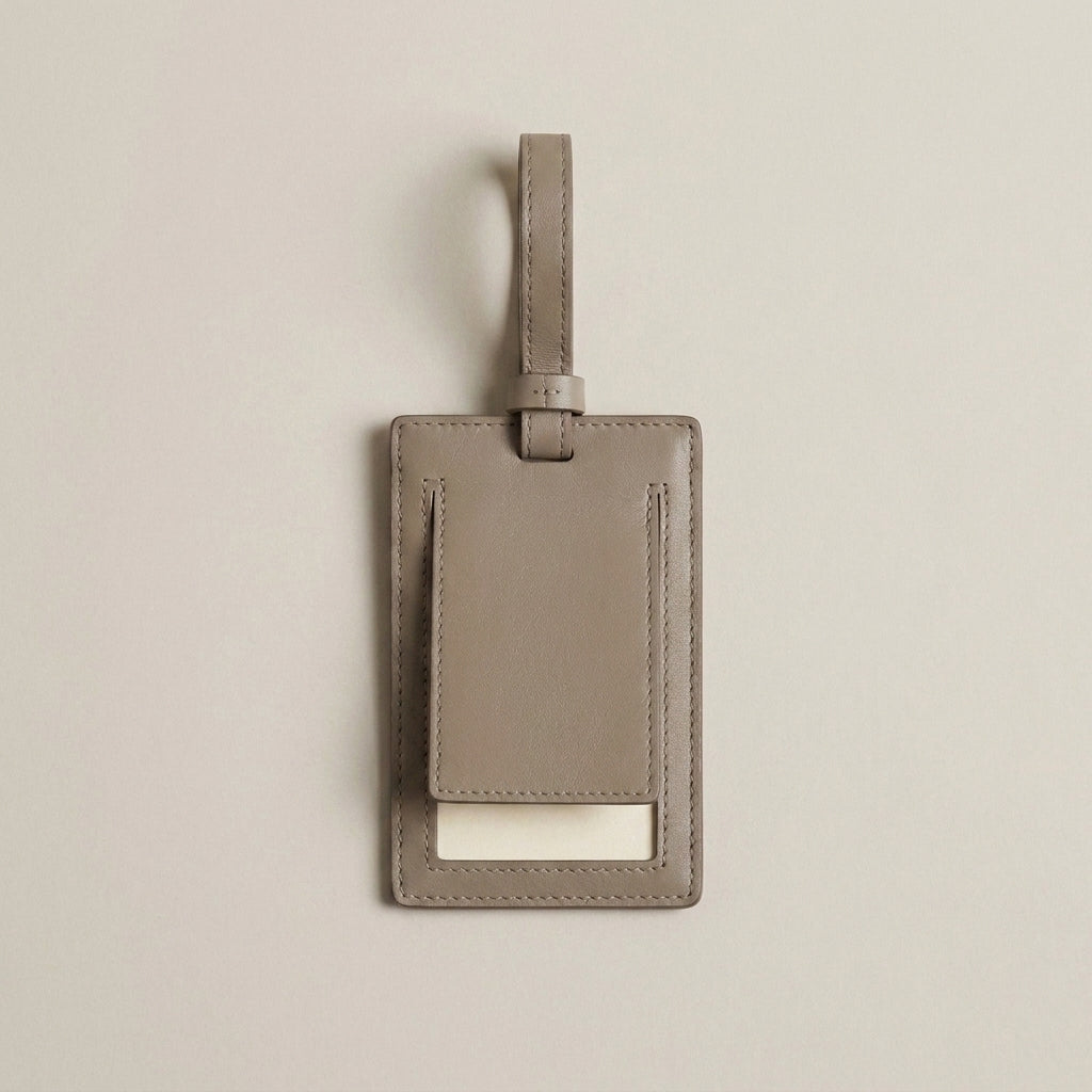 Men's Leather Luggage Tag
