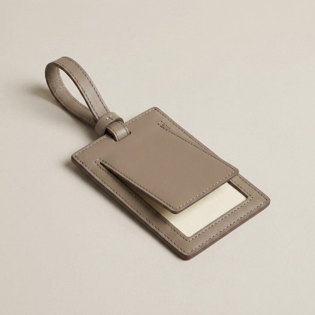 Men's Leather Luggage Tag